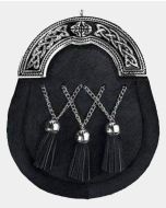 Black Enamel Calfskin Full Dress Sporran