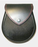 Black Hair Leather Sporran
