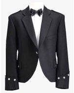 Black Argyl Jacket And Vest