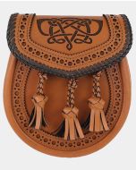 Brown leather Artisan classic day sporran
