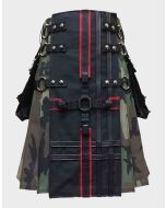 Camouflage Gothic Utility Kilt for Men