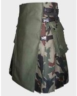 Camouflage Hybrid Utility Kilt for Men