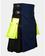 Gray And Black Hybrid Utility Kilt
