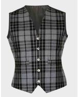 Grey Hamilton Tartan Vest