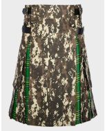 Irish Tartan & Digital Camo Hybrid Utility Kilt