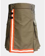 Khaki Firefighter Utility Kilt For Sale