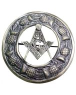 Masonic Crest Fly Plaid Brooch