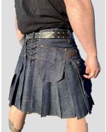 Mens Blue Denim Kilt
