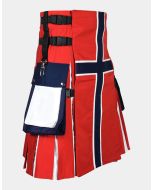 Norwegian Flag Hybrid Utility Kilt