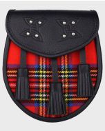 Royal Stewart Genuine Leather Tartan Sporran