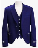 Royal Blue Argyll Jacket And Vest