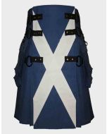 ROYAL BLUE CANVAS SAINT FLAG  UTILITY KILT