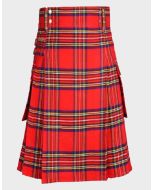 ROYAL STEWART TARTAN KILT IN UTILITY STYLE