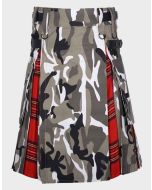 Urban Camouflage Hybrid Utility Kilt Royal Stewart Tartan