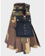 Woodland Camouflage Kilt for Men
