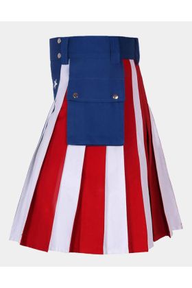 American Flag Hybrid Utility Kilt For Men