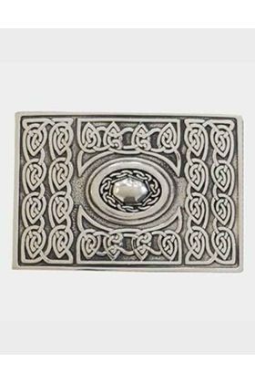 Antique Celtic Knot Design Kilt Buckle