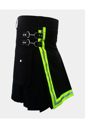Black Firefighter Utility Kilt For Sale