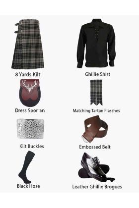 BLACK FASHIONABLE PRINCE CHARLIE OUTFIT