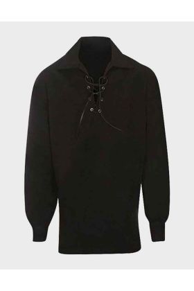 Black Traditional Jacobite Shirt