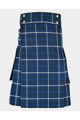 BLUE DOUGLAS TARTAN KILT