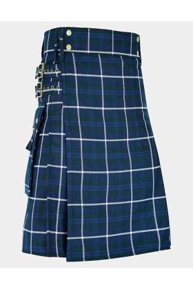 BLUE DOUGLAS TARTAN KILT