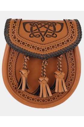 Brown leather Artisan classic day sporran
