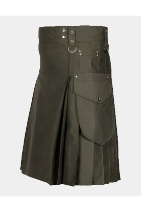 Brown Modern Casual Utility Kilt Kilt
