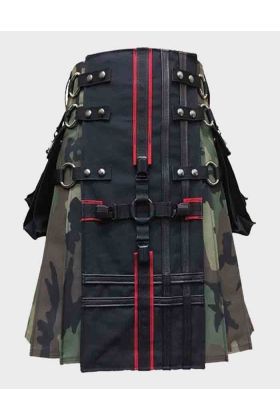 Camouflage Gothic Utility Kilt for Men