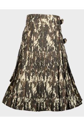 Digital Camouflage Gothic Utility Kilt for Men