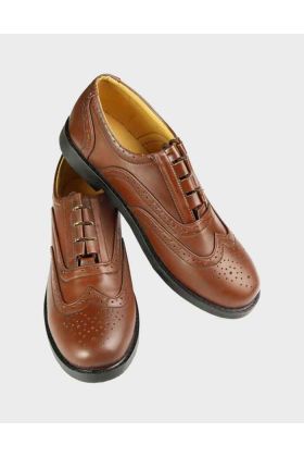 Genuine Leather Brown Ghillie Brogues