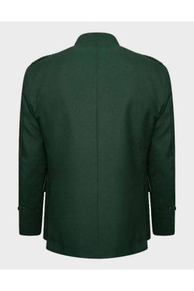 Green Wool Tweed Argyle Kilt Jacket and Vest