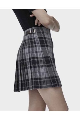 Grey Hamilton Tartan Kilt for Women