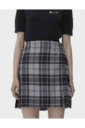 Grey Hamilton Tartan Kilt for Women