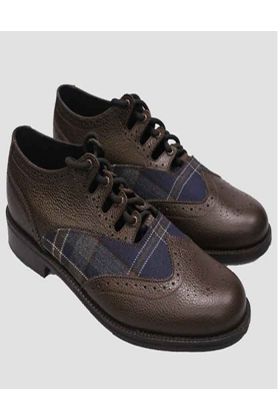 Leather Tartan Ghillie Brogues