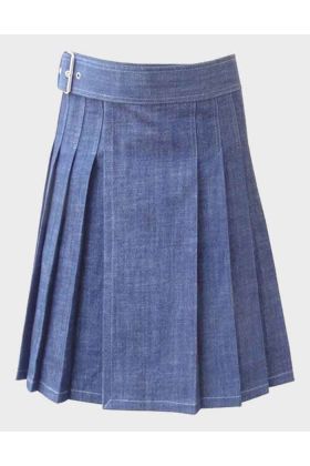Light Sky Blue Denim Kilt