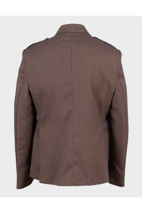 Light Maroon Wool Tweed Argyle Jacket and Vest