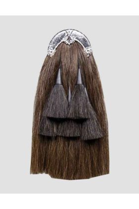 Long Horsehair Sporran With 3 Black Tassels