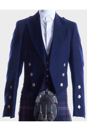 Navy Blue Prince Charlie Jacket & Waistcoat