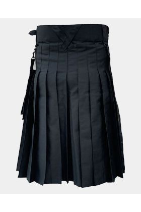 Modern Black Utility Kilt