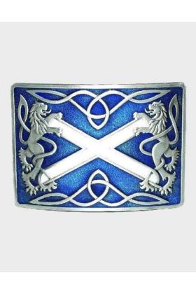 Rampant Lion Silver Buckle