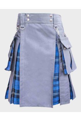 Ramsay Blue Tartan Utility Kilt