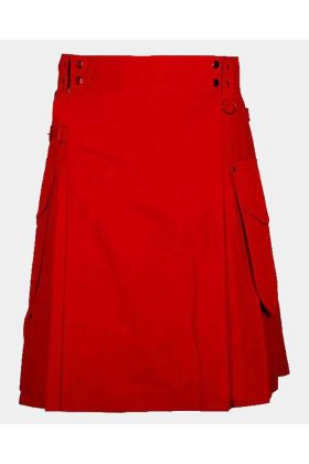 Red Utility Kilt