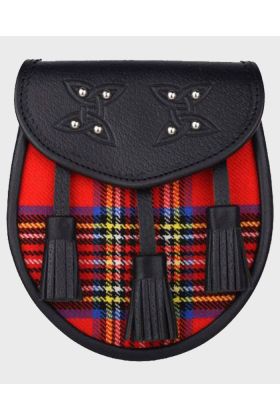 Royal Stewart Genuine Leather Tartan Sporran