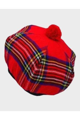 Royal Stewart Tartan Tam O’ Shanter Wool Tammy Hat