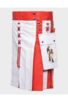Santa Claus Hybrid Utility Kilt For Fashionable Men