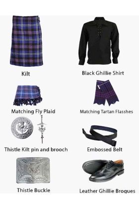 Semi-Dress Argyll Kilt Outfit

