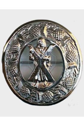 St Andrews Fly Plaid Brooch