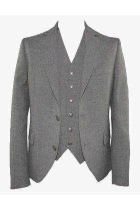Tailored Grey Argyll and Waistcoat Set
