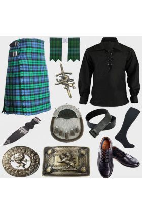 THE CAMPBELL TARTAN KILT OUTFIT PACKAGE DEAL